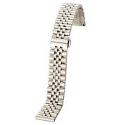 GGYTMQL Banda de reloj de acero inoxidable de acero inoxidable 2in1 de extremo plano