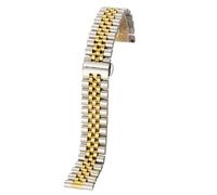 GGYTMQL Banda de reloj de acero inoxidable de acero inoxidable 2in1 de extremo plano