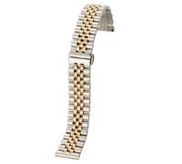 GGYTMQL Banda de reloj de acero inoxidable de acero inoxidable 2in1 de extremo plano