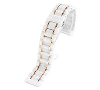 GGYTMQL Banda de reloj de cerámica de acero inoxidable Reloj Strap Mujeres Fashion Fashion Release Watch Band