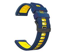 GGYTMQL Bandas de correa de silicona para correas de pulsera PRO 3/3 GPS LTE Smart Watch Band de 22 mm, cómoda, longitud ajustable, diseño moderno, negro, 22 mm, 1 recuento, unisex