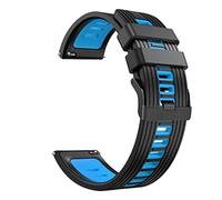 GGYTMQL Bandas de correa de silicona para correas de pulsera PRO 3/3 GPS LTE Smart Watch Band de 22 mm, cómoda, longitud ajustable, diseño moderno, negro, 22 mm, 1 recuento, unisex
