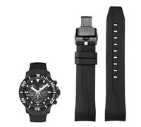 GGYTMQL Bandas de reloj de silicona de 22 mm para Tissot T120417 T120407 Cuarzo Dial Rubber Sport Men Ratio de vigilancia Implaz
