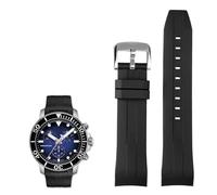 GGYTMQL Bandas de reloj de silicona de 22 mm para Tissot T120417 T120407 Cuarzo Dial Rubber Sport Men Ratio de vigilancia Implaz