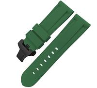 GGYTMQL Bandeo de goma Butterfly Banda de vigilancia de 24 mm 26 mm para Panerai Luminor sumergible Silicona Sport Sport Store