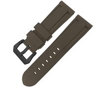 GGYTMQL Bandeo de goma Butterfly Banda de vigilancia de 24 mm 26 mm para Panerai Luminor sumergible Silicona Sport Sport Store