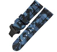 GGYTMQL Bandeo de goma Butterfly Banda de vigilancia de 24 mm 26 mm para Panerai Luminor sumergible Silicona Sport Sport Store