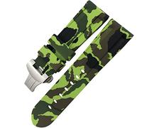 GGYTMQL Bandeo de goma Butterfly Banda de vigilancia de 24 mm 26 mm para Panerai Luminor sumergible Silicona Sport Sport Store