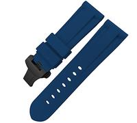 GGYTMQL Bandeo de goma Butterfly Banda de vigilancia de 24 mm 26 mm para Panerai Luminor sumergible Silicona Sport Sport Store