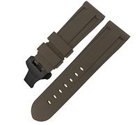 GGYTMQL Bandeo de goma Butterfly Banda de vigilancia de 24 mm 26 mm para Panerai Luminor sumergible Silicona Sport Sport Store