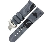 GGYTMQL Bandeo de goma Butterfly Banda de vigilancia de 24 mm 26 mm para Panerai Luminor sumergible Silicona Sport Sport Store