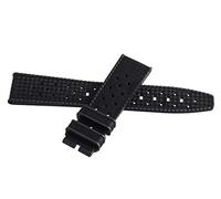 GGYTMQL Blancpain auténtico cincuenta fathoms barakuda banda de reloj de goma negra correa masculina 20 mm x 18 mm