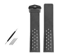 GGYTMQL Boba de vigilancia 22 mm Genuine Leather Watch Strap Strap Mens Wallgats Band Fold Buckle Nubuck Bandy Bands Accesorios de pulsera