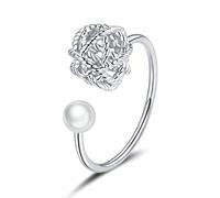 GGYTMQL Bola de orejas de hilo anillos anillos para el dedo para mujeres anillos apilables banda joyas finas
