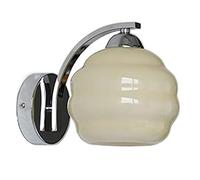 GGYTMQL Bola de Vidrio E27 Tombra de lámpara de Pared Interior, luz escandinava de Montaje de Pared Minimalista, Accesorio de Apliques de Pared de Hierro Decorativo Interior, para la iluminación de