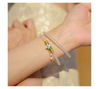 GGYTMQL Brazalete Charm 2pcs verde jade de brazalete de jade joya de colegio de encanto