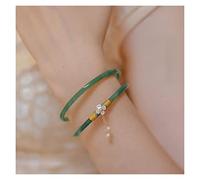 GGYTMQL Brazalete Charm 2pcs verde jade de brazalete de jade joya de colegio de encanto