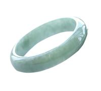 GGYTMQL Brazalete Charm Green Green Jade brazalete Charabio accesorios de joyería fina regalos de amuleto de suerte tallados a mano para mujeres (color: verde, tamaño: 61-62 mm)