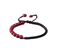 GGYTMQL Brazalete Natural de Cinnabar Pulsera de Creatividad de Alta Gama de Mujeres Red Bracelet