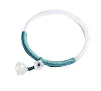 GGYTMQL Brazaletes de jade de damas, brazalete de jingle blancos de calcedonia, pulsera de ágata natural, pulsera tejida, joyería de combate, mejor para niñas, con caja de joyería, 54-58 mm, 54 mm