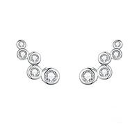 GGYTMQL Burbuja Brillante Pendientes Largos para Mujeres Geométricas Simple 925 Joya de Plata esterlina Declaración de Compromiso Regalo