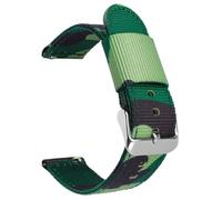 GGYTMQL Camuflage Nylon Watch Strap 18 mm 20 mm 22 mm 24 mm universal de liberación rápida Sports Smart Watch Strap