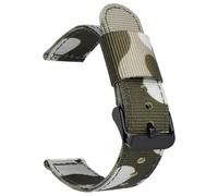 GGYTMQL Camuflage Nylon Watch Strap 18 mm 20 mm 22 mm 24 mm universal de liberación rápida Sports Smart Watch Strap