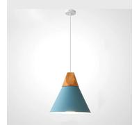 GGYTMQL Candelera de Metal Minimalista Moderno Americano - Art Color Metal Lamp Smechade (Azul, 25 * 26 cm)