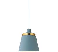 GGYTMQL Candelier Modern Macaron Color Chandeliers Simple E27 Base Posting Light Decoración Minimalista Techo Coste de Techo - Lámpara Colgante de Moda P (Azul)