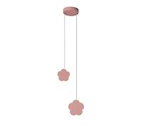 GGYTMQL Candeliers LED Simple Modern Pink Flower Art Chandelier Creative Aisle Corridor Café Bar Balcón Balcón de la habitación para niños Luces LED Luces Colgantes (tamaño: luz cálida)