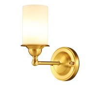 GGYTMQL Cobre + Glass Wall Mount Lighture Simplicidad Moderna E27 E27 Lámpara de Pared Sala de Estar decoración de la Pared de Pared de Pared Linterería de Pared de la Pared
