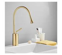 GGYTMQL Cocina grifo extraer pulverizador monte de encimera mate mate grifo de mezclador negro 360 grados fregadero de cocina giratoria de agua caliente grifo de agua fría (blanco)