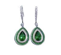 GGYTMQL Colgante de diamantes de rubí 100% plata 925 auténtica, colgante de boda, collar para mujer, joyería nupcial
