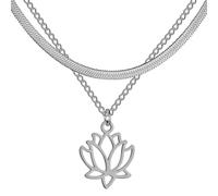 GGYTMQL Collar Cadena Colgante Hombres Mujeres Collar de joyería para Mujeres Joyas de Gargantilla de Doble Capa