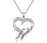 GGYTMQL Collar Cadena Colgante Hombres Mujeres Joyas Colgantes Collar en Forma de corazón