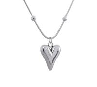 GGYTMQL Collar Cadena Colgante Hombres Mujeres joyería de la Cadena Colgante del corazón para Mujeres
