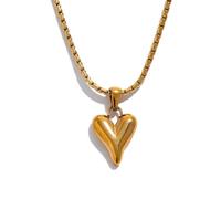 GGYTMQL Collar Cadena Colgante Hombres Mujeres joyería de la Cadena Colgante del corazón para Mujeres