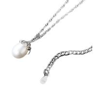 GGYTMQL Collar Colgante de Perlas de 9-10 mm con Joyas de 3 Colores de Cadena de 40 cm Hechas en China
