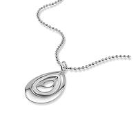 GGYTMQL Collar con colgante de gota grande de plata de ley 925 100% para mujer, gargantilla fina, A