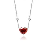 GGYTMQL Collar con colgante de plata de ley 925 de 10 x 12 mm con diamante rosa de alto carbono con corte de flor de hielo para mujer, joyería fina brillante, Yellow