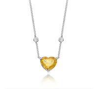 GGYTMQL Collar con colgante de plata de ley 925 de 10 x 12 mm, esmeralda, diamante de alto carbono, corte de flor de hielo, joyería para mujer, A