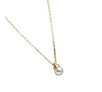 GGYTMQL Collar con colgante triangular de perlas 925 para mujer, accesorios de vestido de novia, cumpleaños