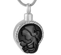 GGYTMQL Collar de Cenizas de Tree of Life Mother and Baby Siempre amará Las Cenizas Urnas de Recuerdo Memorial Joyería de cremación de Acero Inoxidable