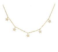 GGYTMQL Collar de Gargantilla de Charm Star 5 Joyas de Collar Colgante de PC Joyería para Mujeres Regalo de Fiesta