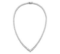 GGYTMQL Collar de moissanita de plata de ley 925 para mujer, cadena completa de diamantes para banquete con joyería, A