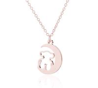 GGYTMQL Collar de Oso Hueco de Luna Varios Adornos Femeninos