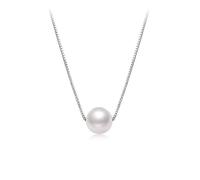 GGYTMQL Collar de Perla Coreana Fashion Light Nicho de Lujo Nicho de Lujo Temperamento de Alta Gama Cadena de clavícula de Plata esterlina
