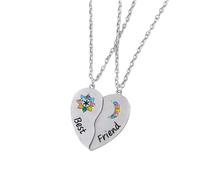 GGYTMQL Collar de Rompecabezas de Accesorios de joyería para Mujeres para Mujeres y Hombres, Collar de Colgante de Estrella de la Nube de Sol de la Luna Colgante del Rompecabezas del Rompecabezas