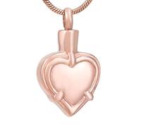 GGYTMQL Collar para Cenizas Sostenga su corazón Acero Inoxidable Urna Colgante Colgante Cenizas Joyas de cremación de Cola