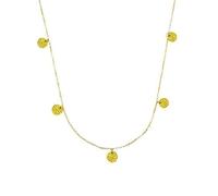 GGYTMQL Collar para Mujeres Bola de clavícula Botón de Luna Joya de joyería Hecha en China